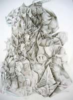 Serie ISLA AL SUR XX. Técnica dibujo sobre cartulina. 70 x 50 cms. Año 2007