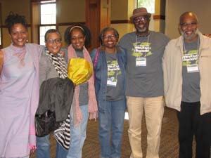 Iris Dawn Parker, Lisa Brock, Gloria Rolando, Otis Cunningham at right