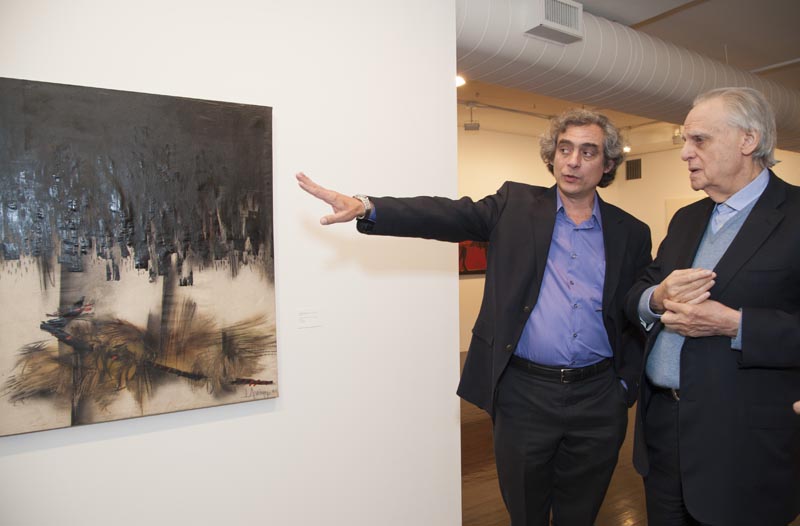 A. de la Fuente discussing Larrinaga's work with Donald Rubin