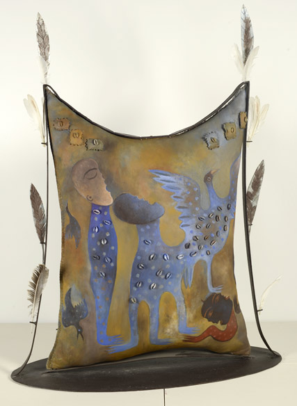 2015-P-007    De la serie Energa para el amor y la bondad, mixta, 93 x 42 x 96  cm