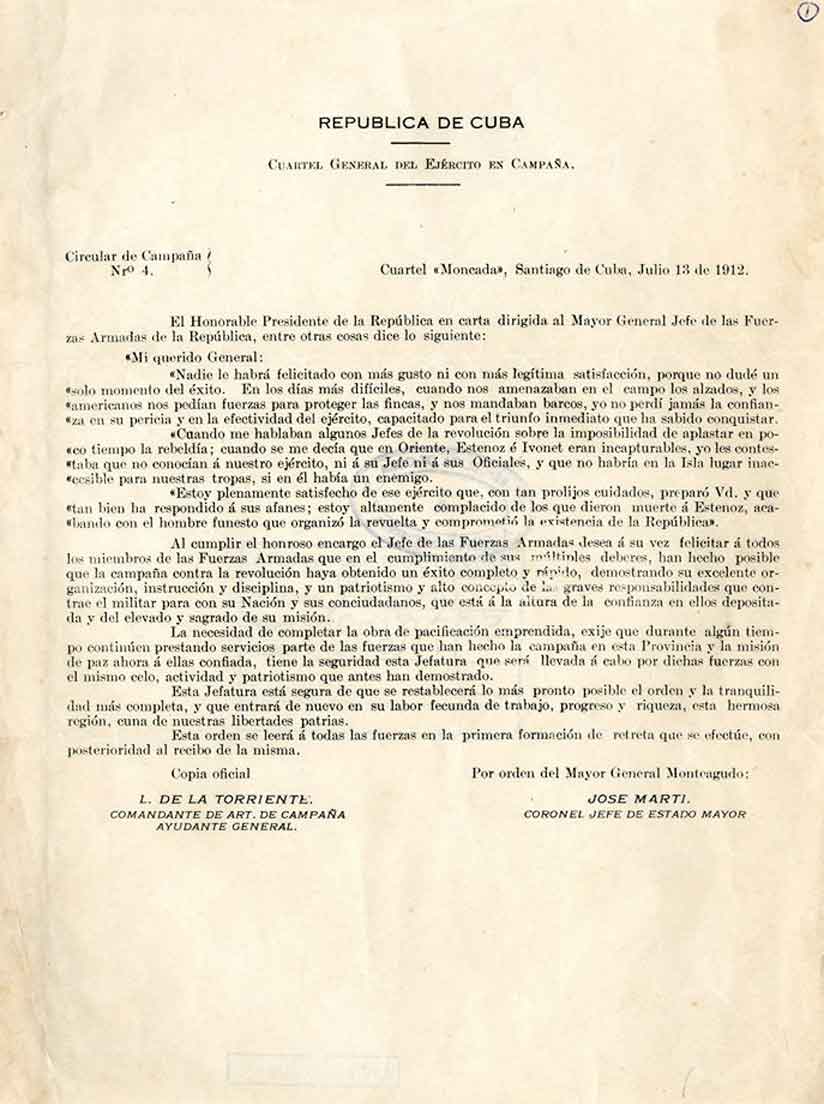 Carta de Ismaelillo
